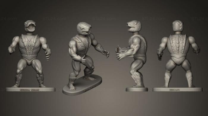 Figurines heroes, monsters and demons (Kobra Khan 2, STKM_0254) 3D models for cnc